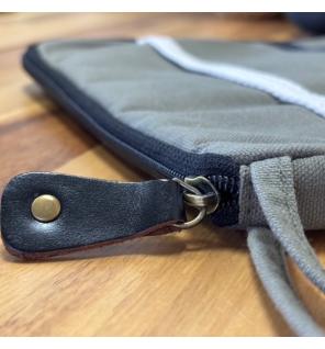 Funda Grande de Lona para Portátil - Oliva