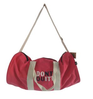 Bolsa de deporte "No te rindas" - Rosa cereza