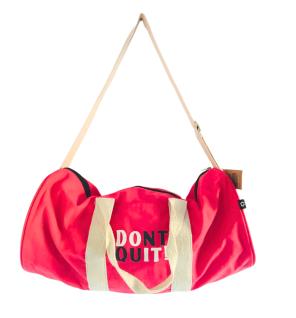 Bolsa de deporte "No te rindas" - Rosa cereza
