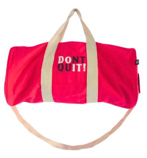 Bolsa de deporte "No te rindas" - Rosa cereza