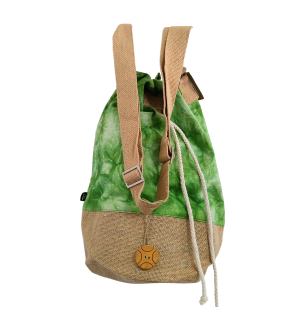 Mochila 100% Natural - Efecto Lavado Verde - Árbol de la Vida