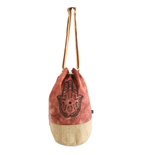 Mochila 100% Natural - Efecto Lavado Terracota - Hamsa