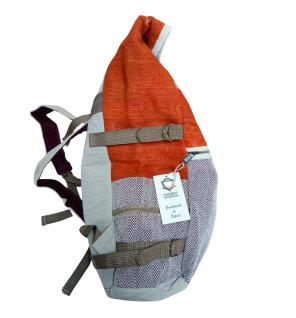 Mochila para Senderismo de Cáñamo - Naranja Atardecer