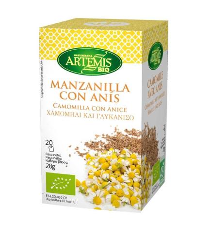 Manzanilla con anis 20 filtros Artemis