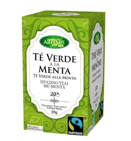 Te verde con menta Bio 20 filtros Artemis