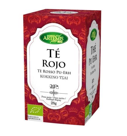 Te rojo pu erh 20 filtros Artemis