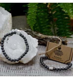 Pulsera de Piedras Preciosas Magnéticas - Cuarzo Blanco