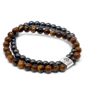 Pulsera de Piedras Preciosas Magnéticas - Ojo de Tigre