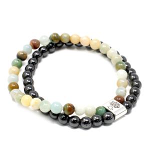 Pulsera de Piedras Preciosas Magnéticas - Amazonite