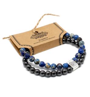 Pulsera de Piedras Preciosas Magnéticas - Sodalite