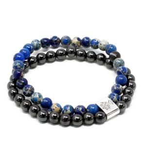 Pulsera de Piedras Preciosas Magnéticas - Sodalite