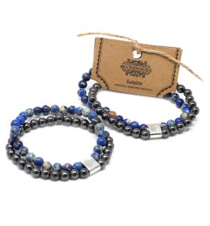 Pulsera de Piedras Preciosas Magnéticas - Sodalite