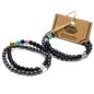 Pulsera de Piedras Preciosas Magnéticas - Chakra Piedra Negra