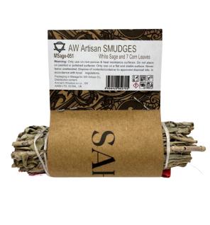 Atado de Hierba - Salvia Blanca y 7 Hojas de Maiz