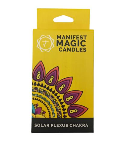 Velas Mágicas Manifest (paquete de 12) - Amarillas - Chakra del Plexo Solar