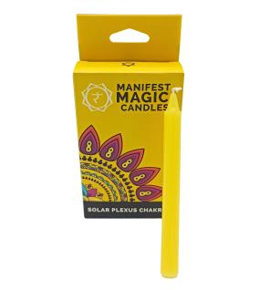 Velas Mágicas Manifest (paquete de 12) - Amarillas - Chakra del Plexo Solar