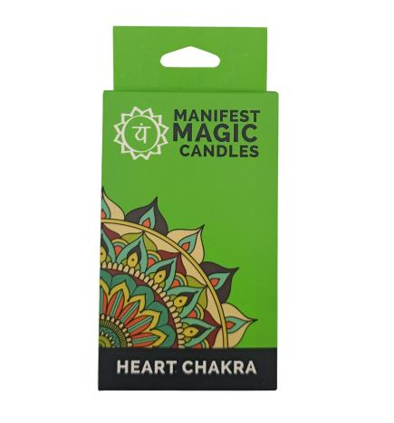 Velas Mágicas Manifest (pack de 12) - Verde - Chakra Corazón