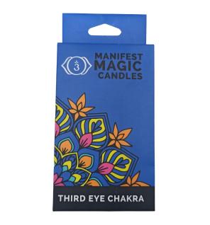 Velas Mágicas Manifest (paquete de 12) - Azul Oscuro - Chakra del Tercer Ojo