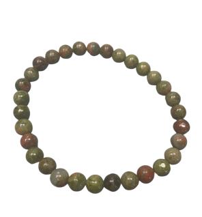 Pulsera de manifestación de piedras preciosas - Jaspe verde - Crecimiento