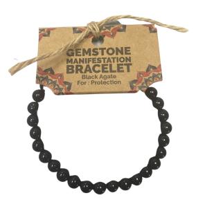 Pulsera de manifestación de piedras preciosas - Granate de sangre - Protección