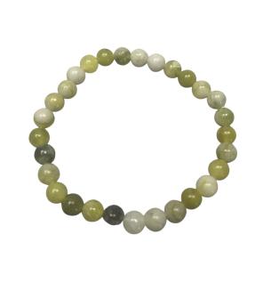 Pulsera de manifestación de piedras preciosas - Jade oliva - Curación