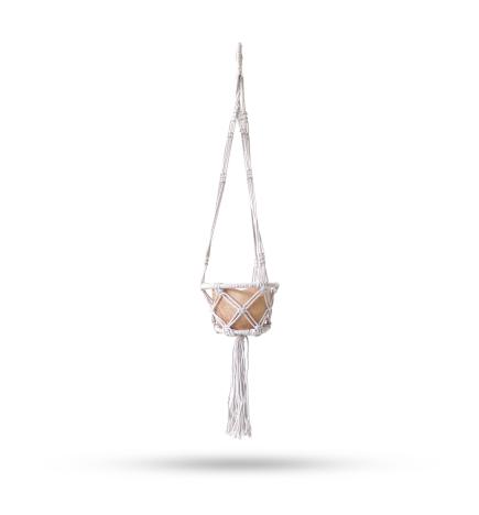 Macramé Macetero Pequeño - Natural - Aro 16cm