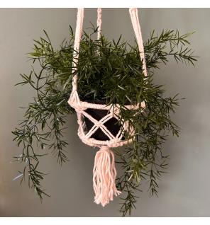 Macramé Macetero Pequeño - Natural - Aro 16cm