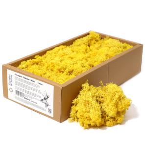 1x Musgo decorativo - Amarillo - (aprox. 500g)