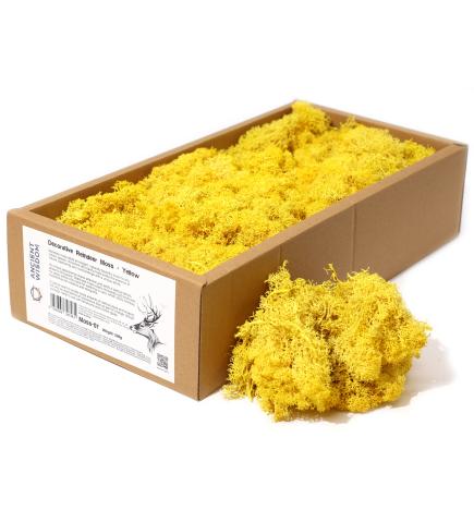 1x Musgo decorativo - Amarillo - (aprox. 500g)