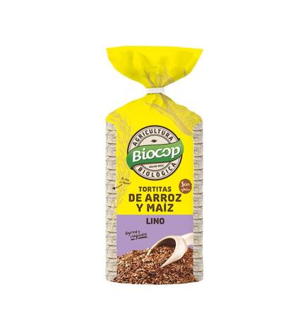 Tortitas de arroz maiz lino s/g bio 200g Biocop