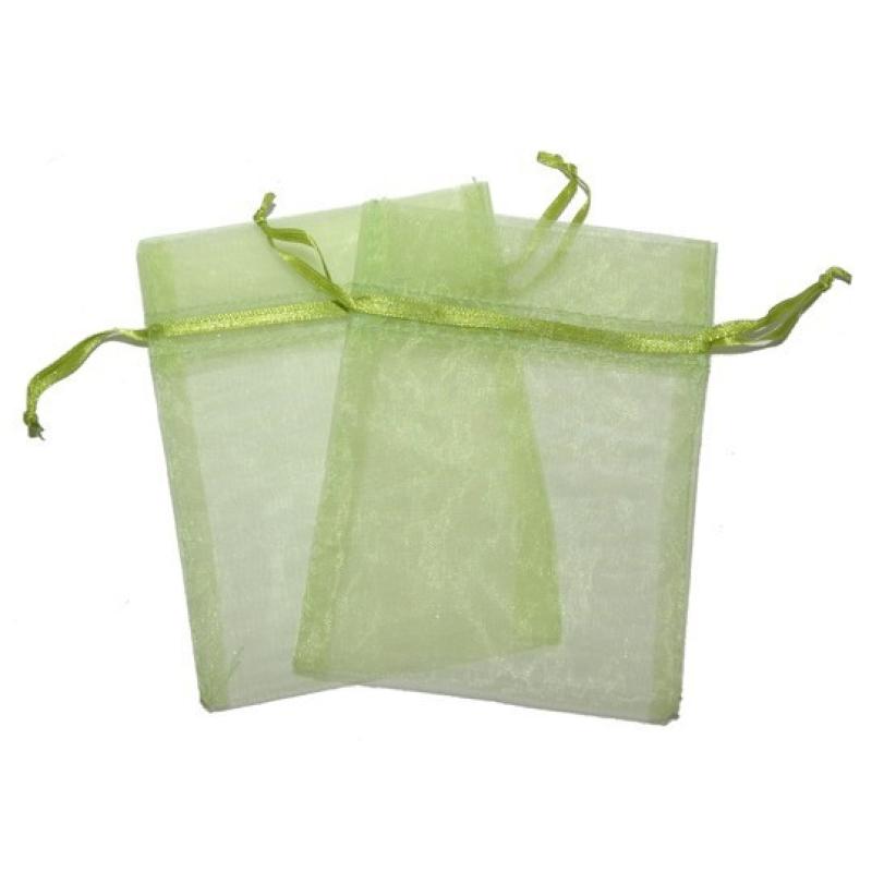 Bolsa de Organza - Pasto verde