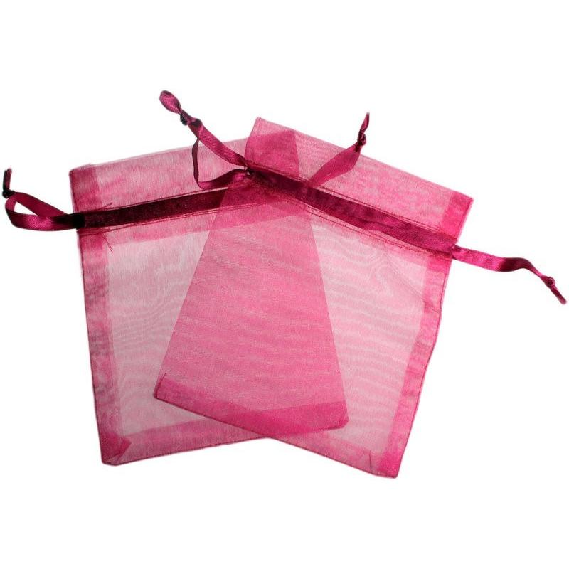 Bolsa de Organza - Rojo Claro