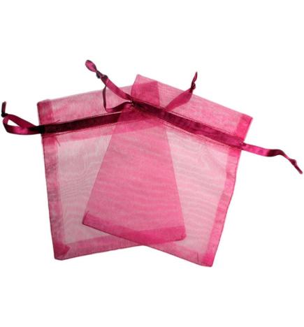 Bolsa de Organza - Rojo Claro