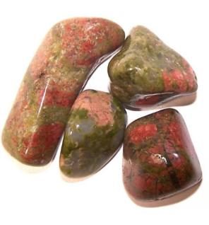 L Tumble Stones - Unakite