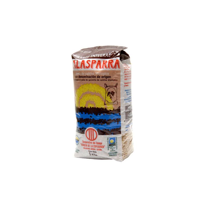 Arroz integral envase de plastico 1kg Calasparra