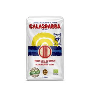 Arroz redondo blanco envase de plastico bio 1kg Calasparra