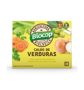 Caldo de verduras cubitos bio 6x11g Biocop