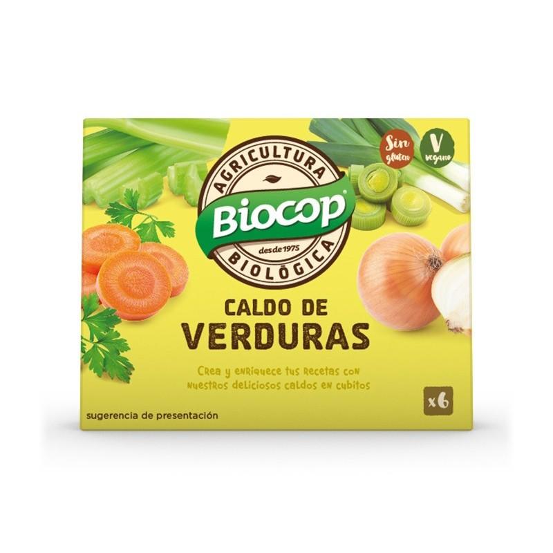 Caldo de verduras cubitos bio 6x11g Biocop