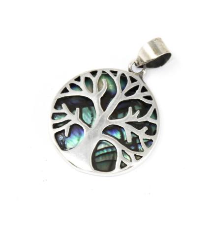 Colgante de Plata Árbol de la Vida 22mm - Abulón