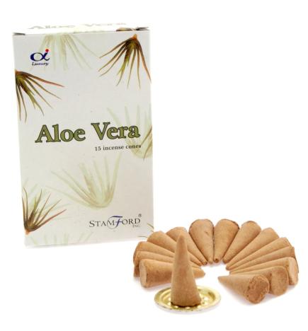 Conos de incienso de Aloe Vera