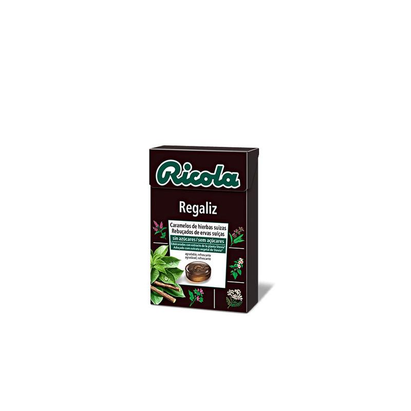 Caramelos de regaliz sin azucar 50 g Ricola