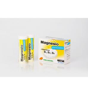 Magnesio+ vitaminas B 24 comprimidos efervescentes Vallesol