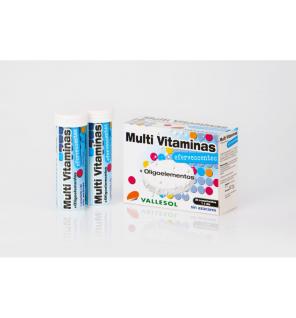 Multivitaminas+oligoelementos 24 comprimidos efervescentes Vallesol