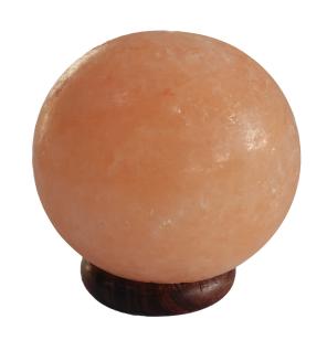Lámpara de sal bola - Base de madera