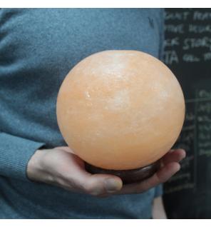 Lámpara de sal bola - Base de madera