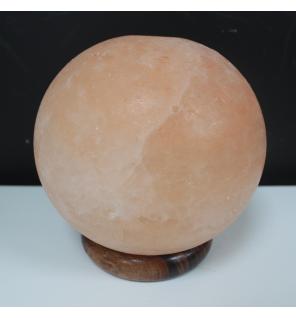 Lámpara de sal bola - Base de madera