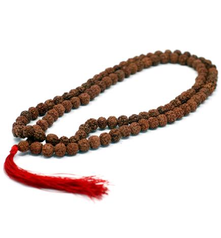 108 Rudraksha Japa Mala - Marron