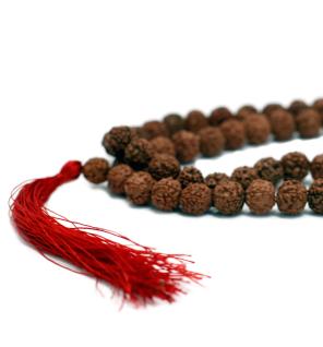 108 Rudraksha Japa Mala - Marron