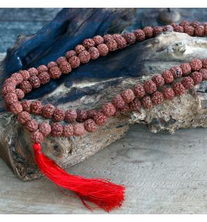 108 Rudraksha Japa Mala - Marron