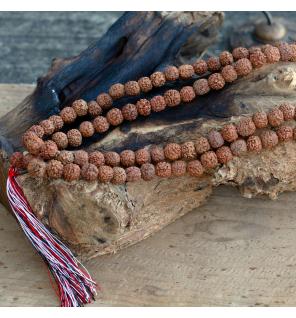 108 Rudraksha Japa Mala - Natural